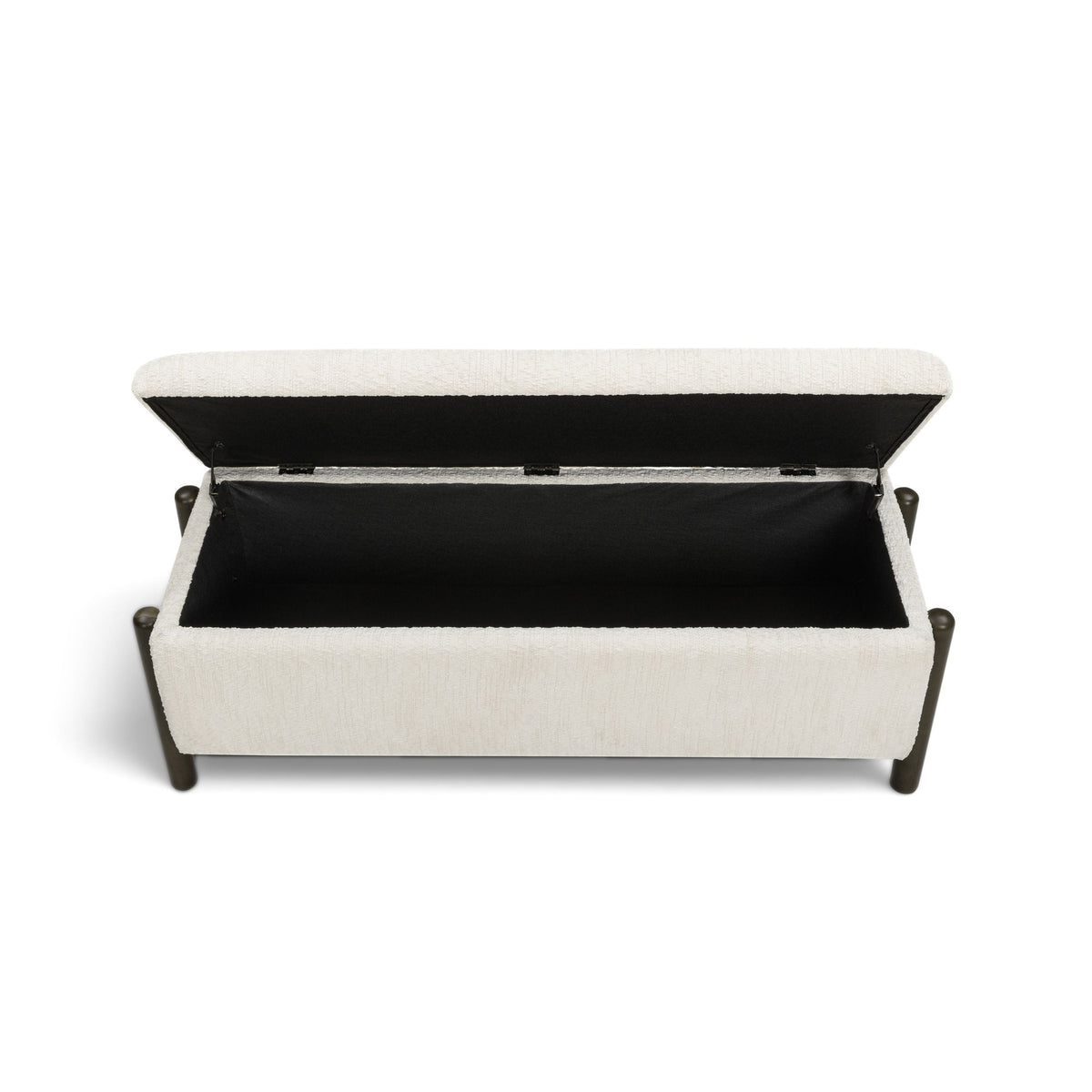 TOV Furniture Abby Nubby Cream Storage Bench