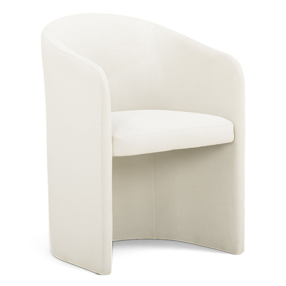 TOV Furniture Seraphina Cream Performance Velvet Dining Chair