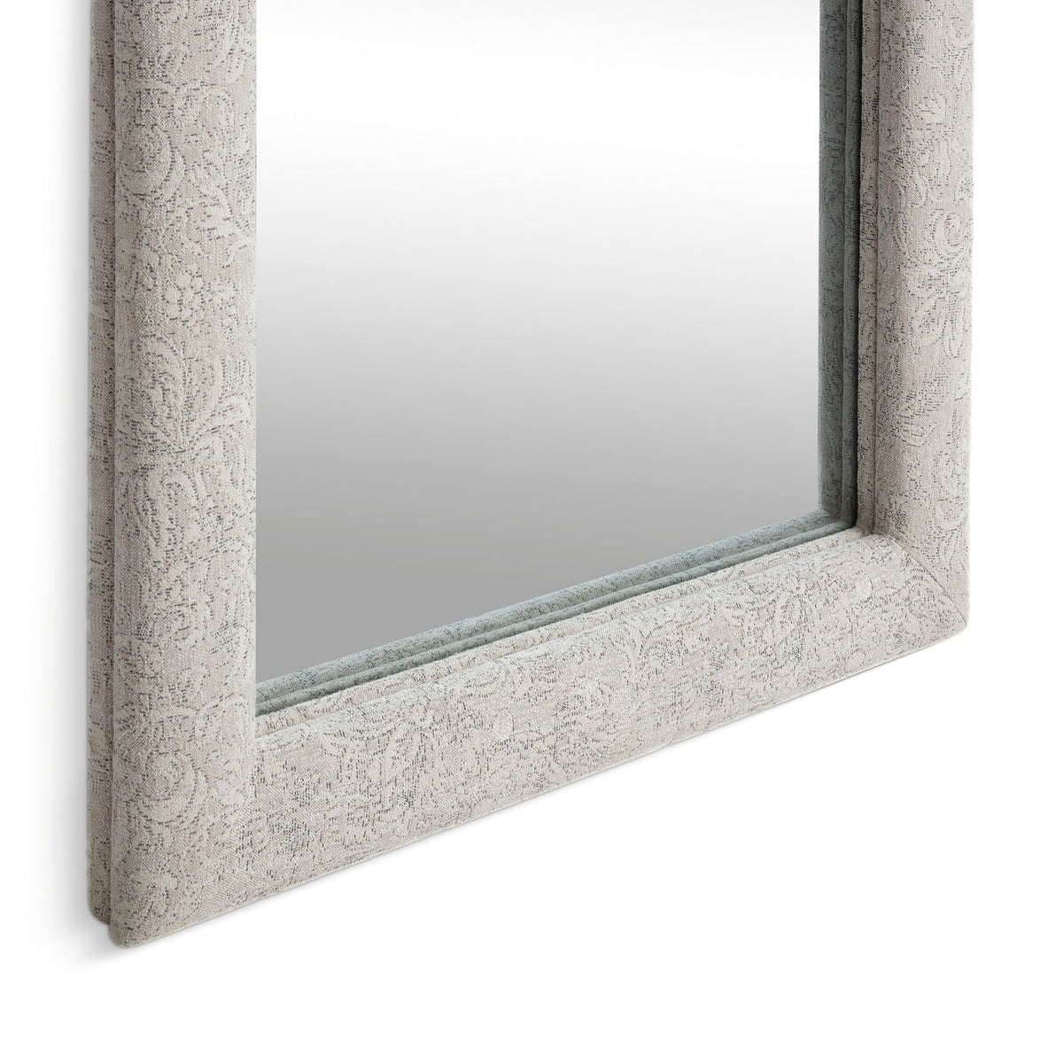 TOV Furniture Heidi Neutral Upholstered Oversized Floor Mirror