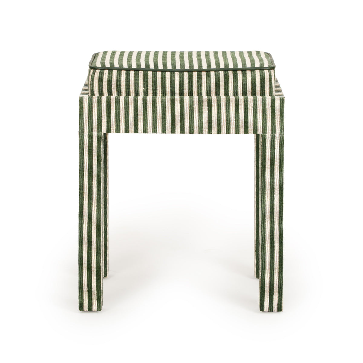 TOV Furniture Kora Green Cotton Jute Accent Stool