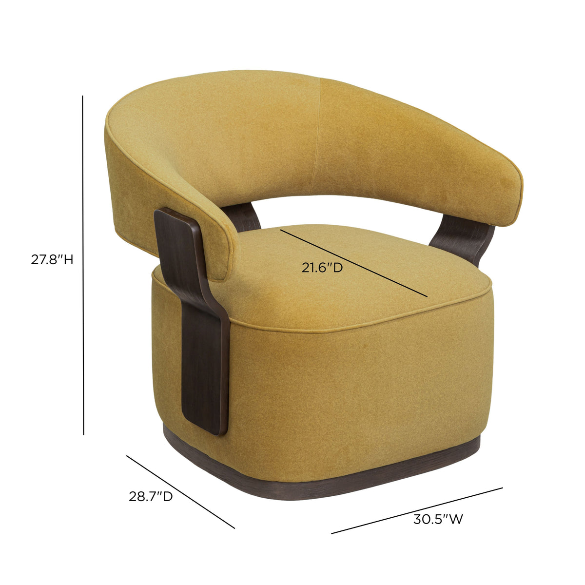 TOV Furniture Madison Amber Performance Swivel Chair