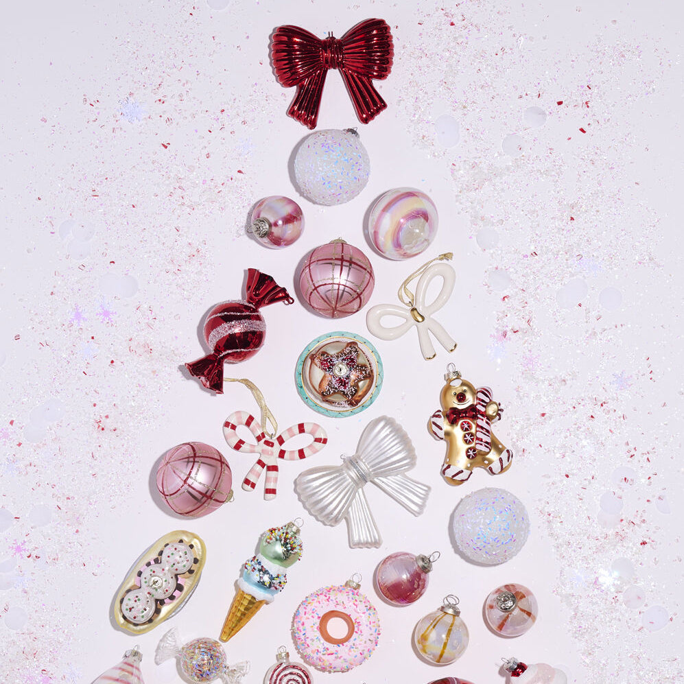 Bow Metallic Ornament Set of 6