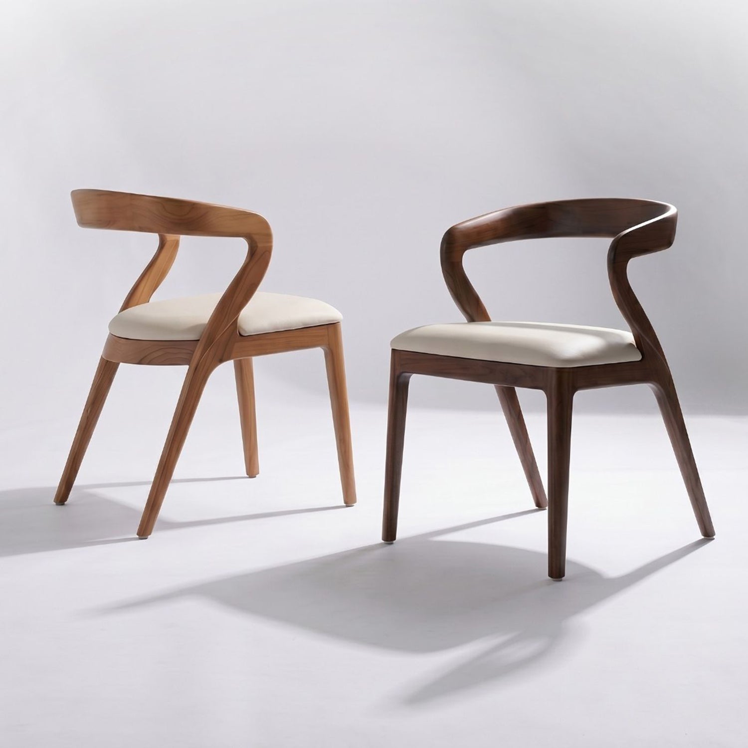 Interlude Home Millie Classic Walnut Dining Chair Set of 2
