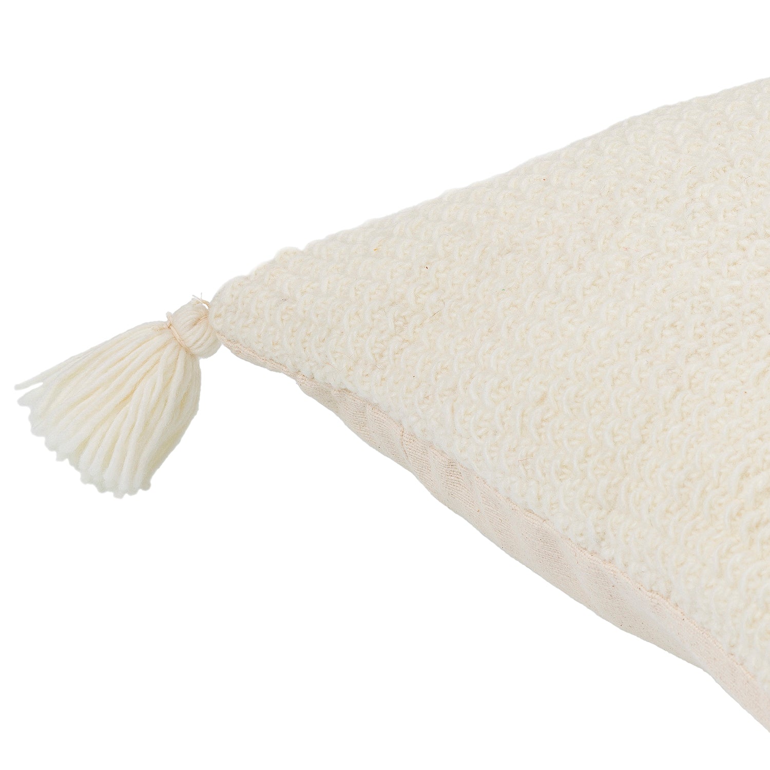 Makrome Rib Throw Pillow