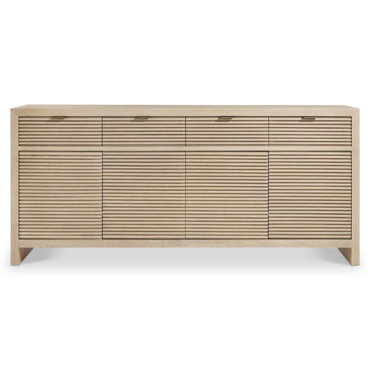 Bernhardt Asana Buffet in Tan, angled three-quarter view
