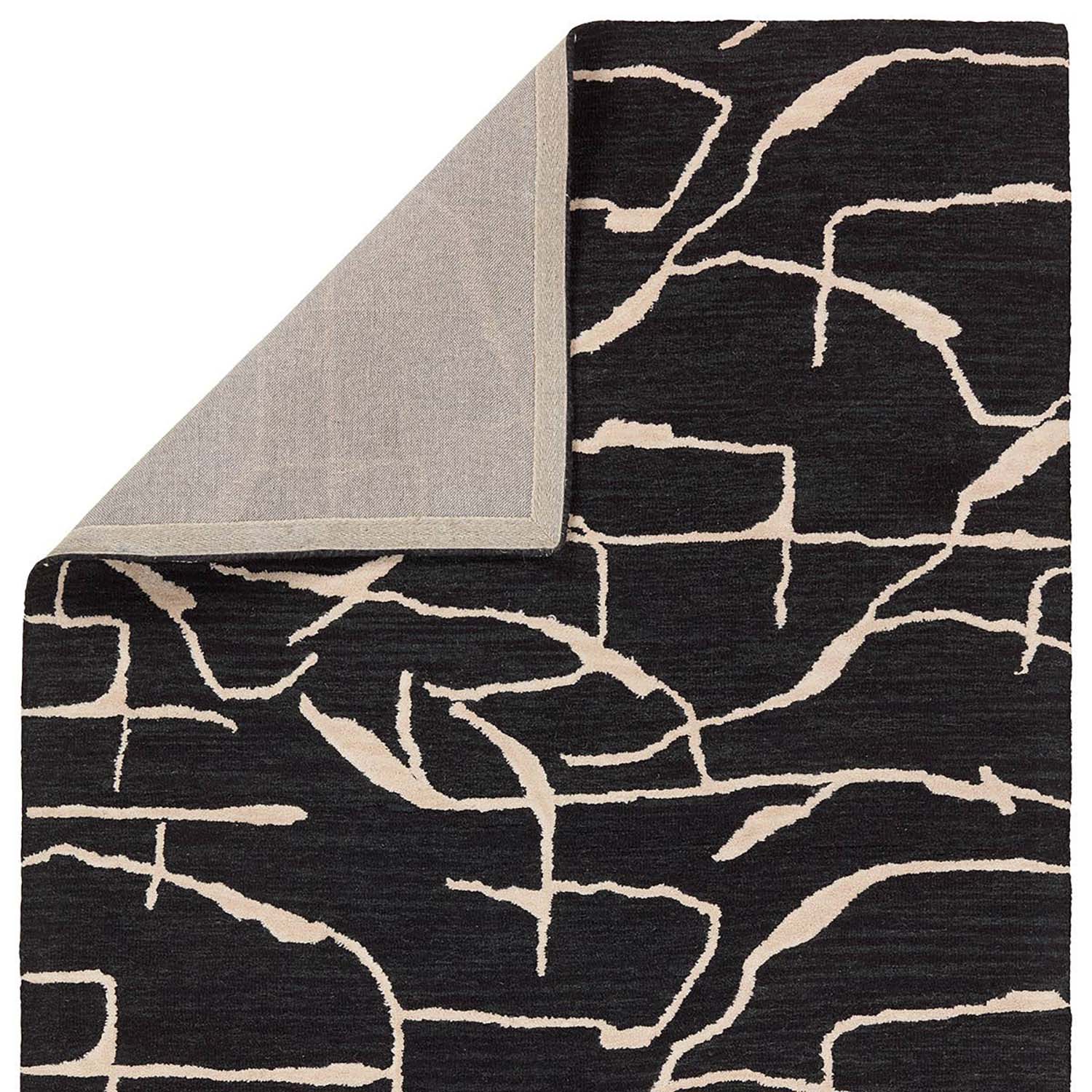 Nikki Chu x Jaipur Living Mallino Noir Hand Tufted Rug