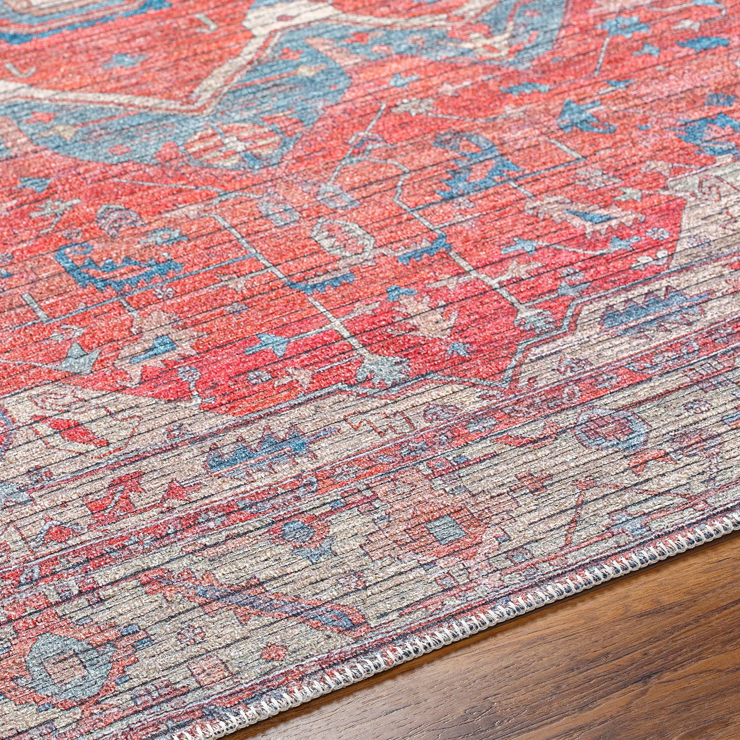 Livabliss Nolita Burgundy Washable Rug