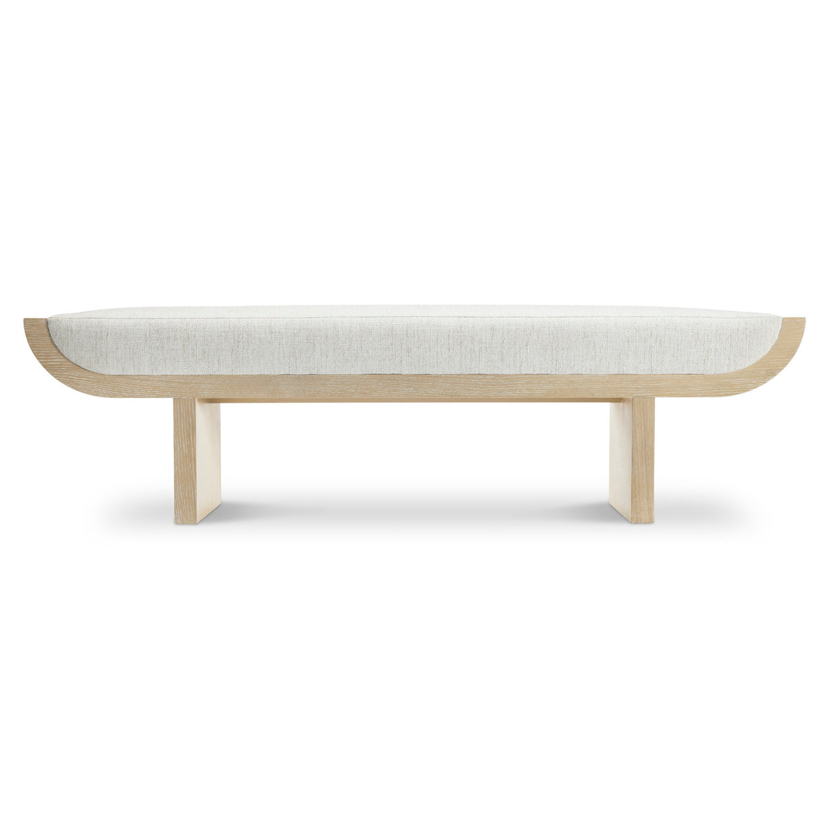 Bernhardt Asana Bench in Tan, side profile