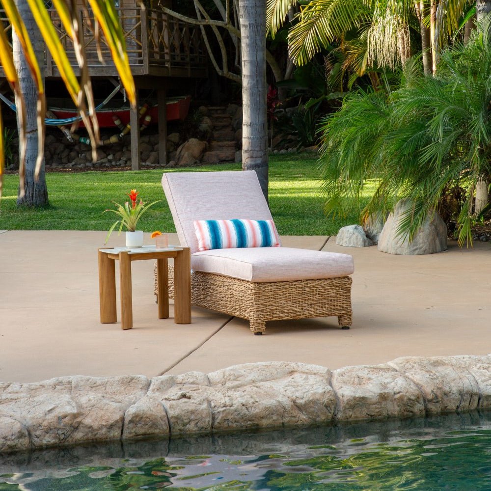 Margaritaville Somerset Outdoor Chaise in Poros Dune