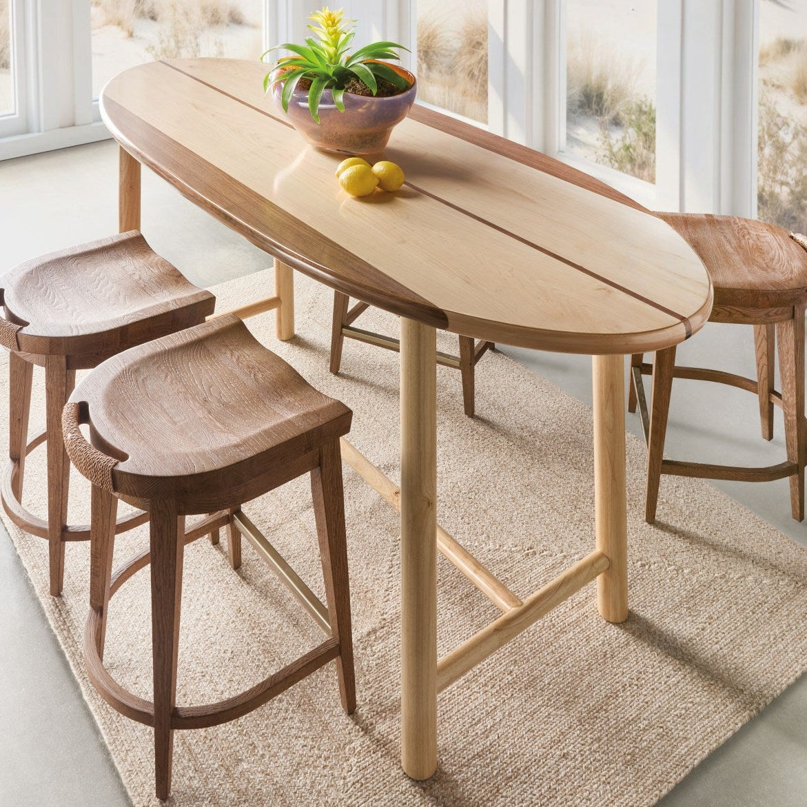 Margaritaville Cruiser Gathering Table in Surf Wax, primary product view