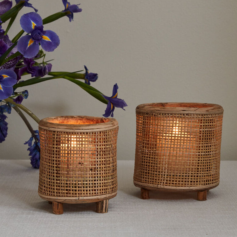 Orsen Candleholder, a natural wood home decor accent