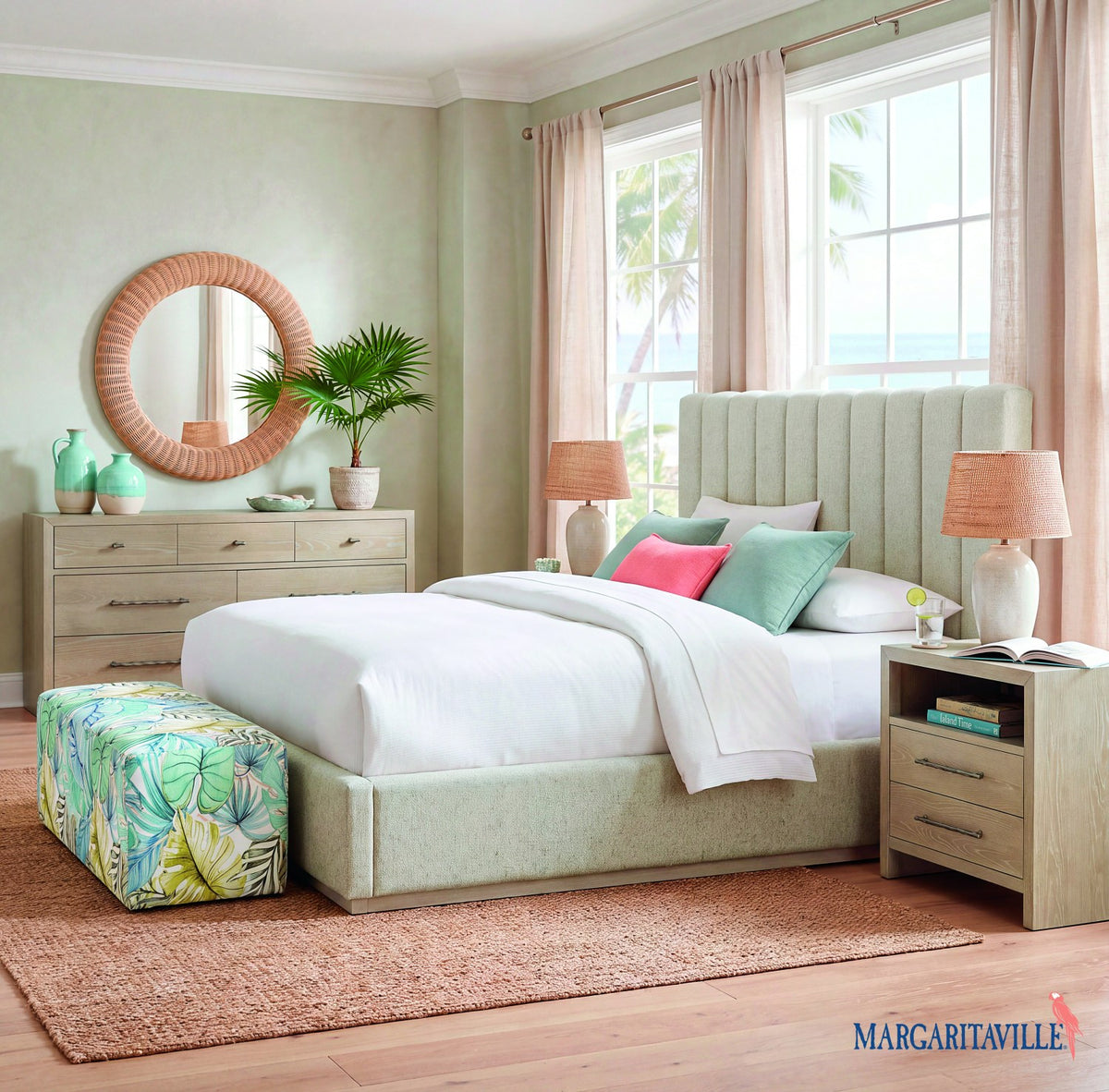 Margaritaville Mission Bay Upholstered Bed