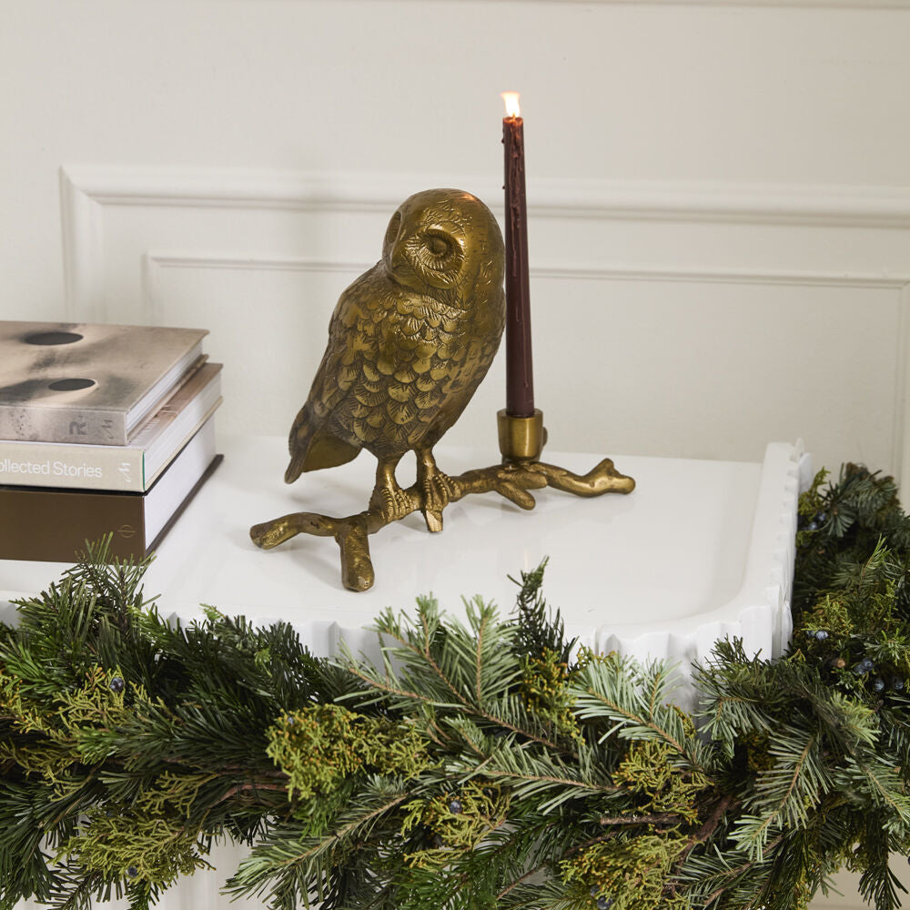 Owl's Watch Candleholder