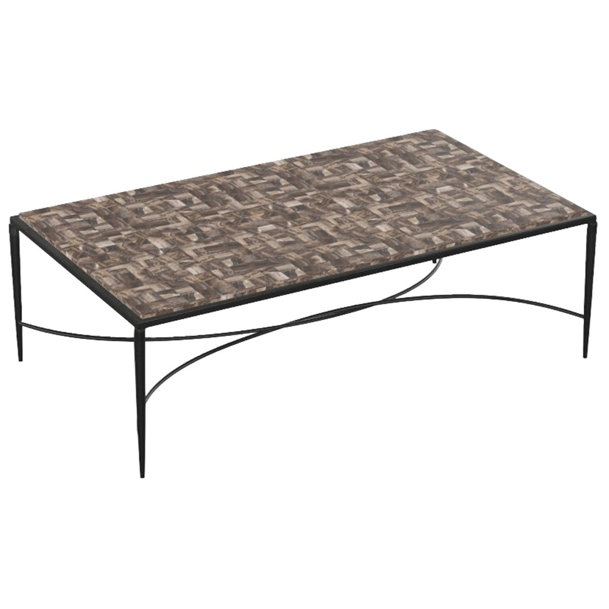 Vanguard Furniture Sabine Textured Bronze Base/Black Onyx Top Rectangle Cocktail Table Base