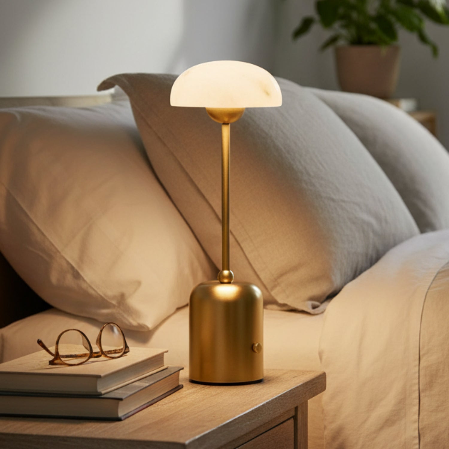 Arteriors Lumi Brass Rechargeable Accent Lamp