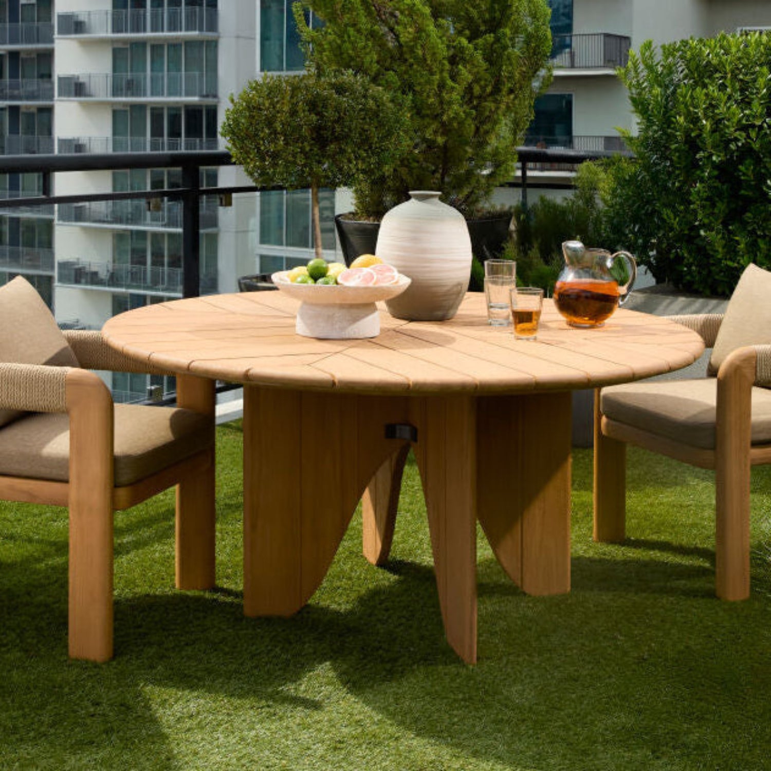 Solene Teak Outdoor Dining Table