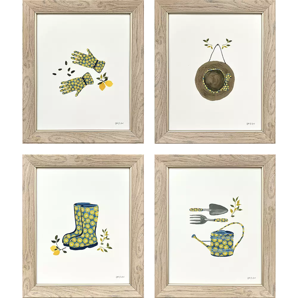 St Amant Summer Garden Framed Artwork Set of 2