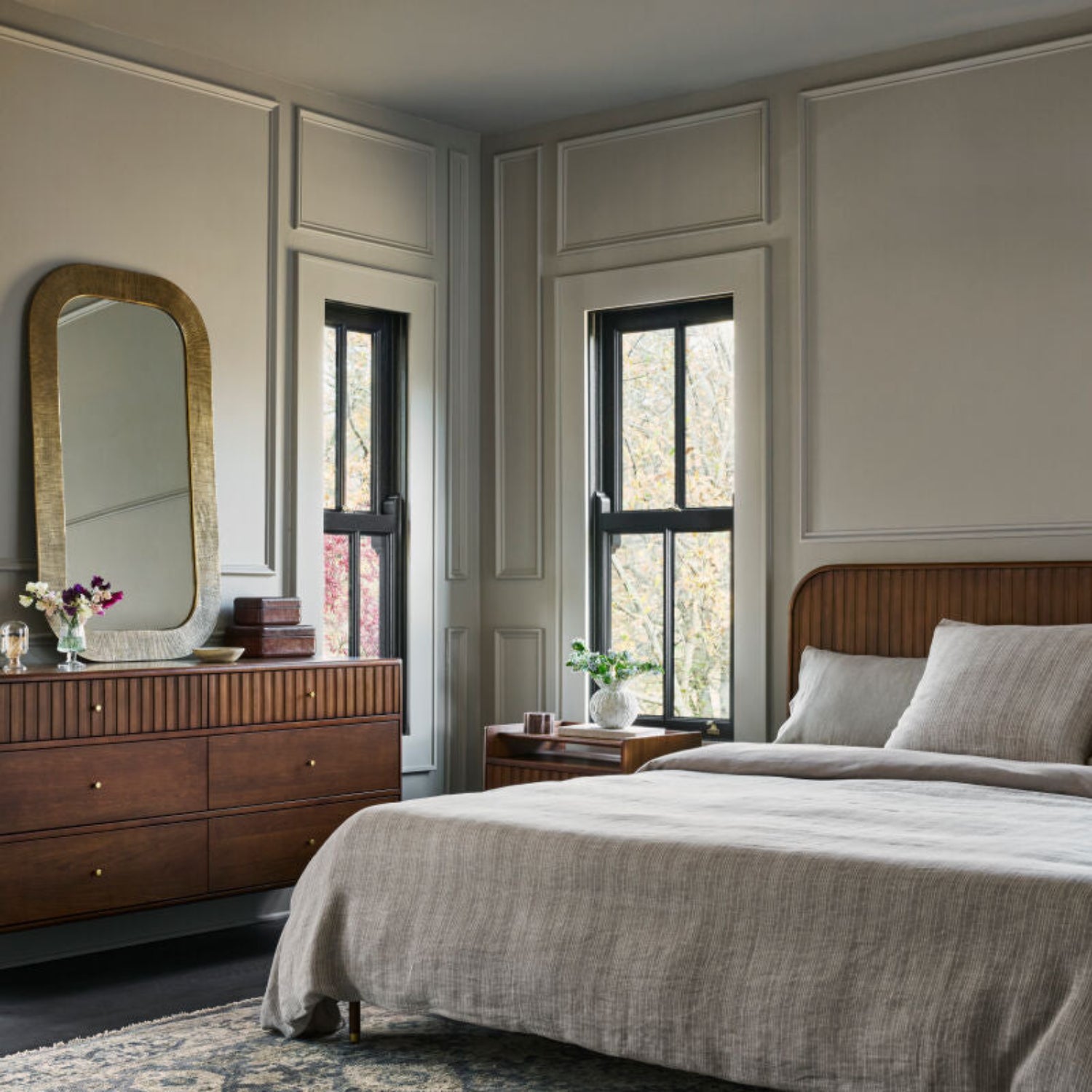 Enya Gold Aluminum Accent Mirror