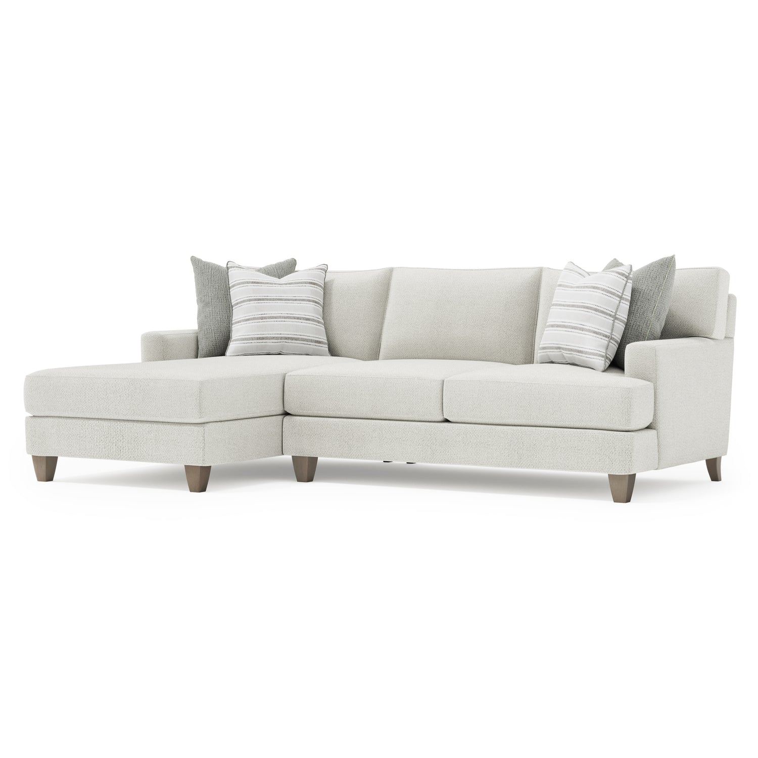 Bernhardt Living Mila 2-Piece Left Facing Fabric Sectional Sofa
