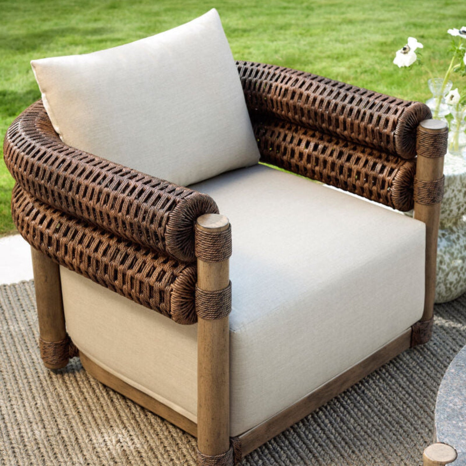 Porta Sunbrella Outdoor Swivel Chair