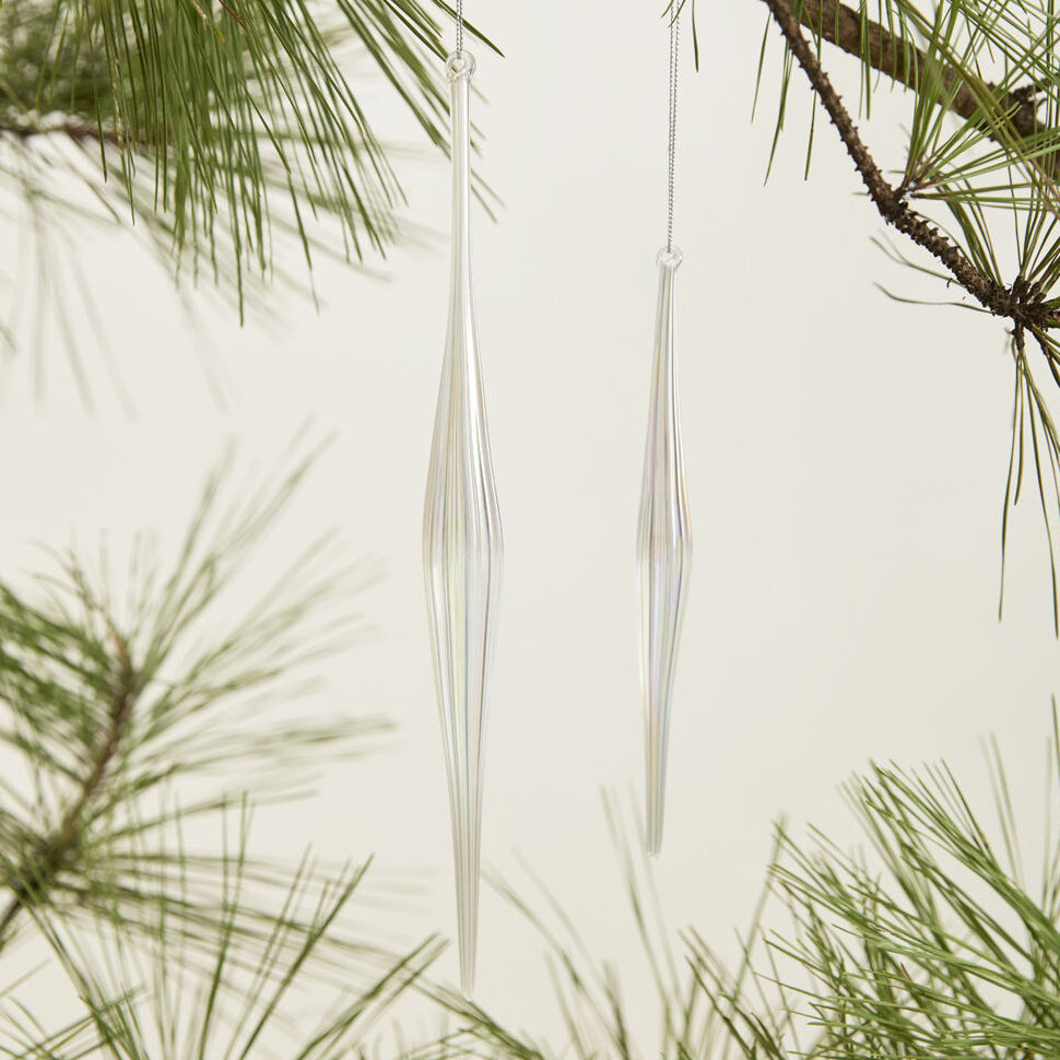 Prism Icicle Ornament Set of 6