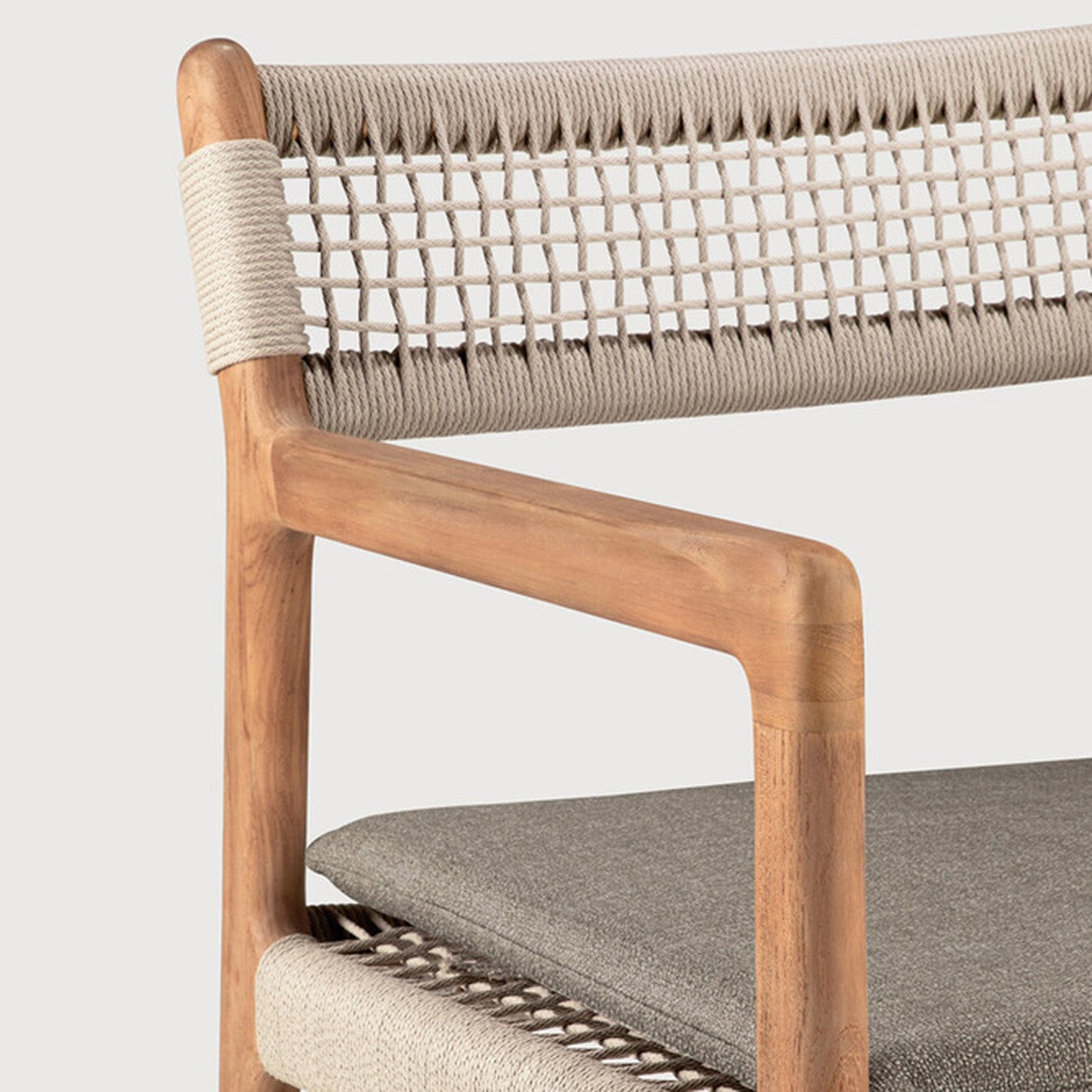 Ethnicraft Jack Woven Outdoor Dining Arm Chair