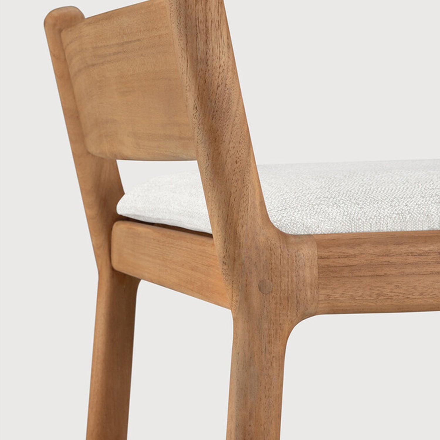 Ethnicraft Jack Outdoor Bar Stool with Cushion Set of 2