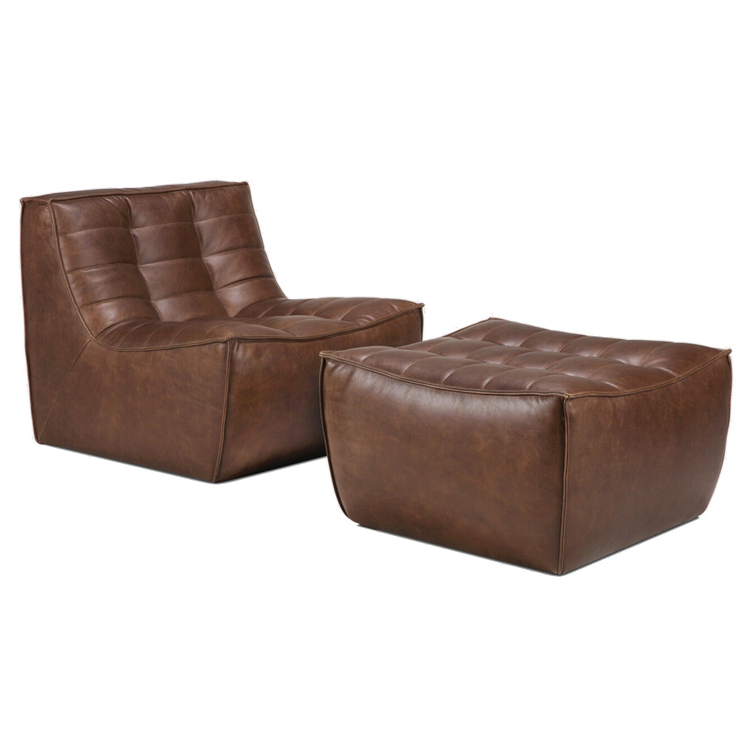 Ethnicraft N701 Modular Leather Sofa