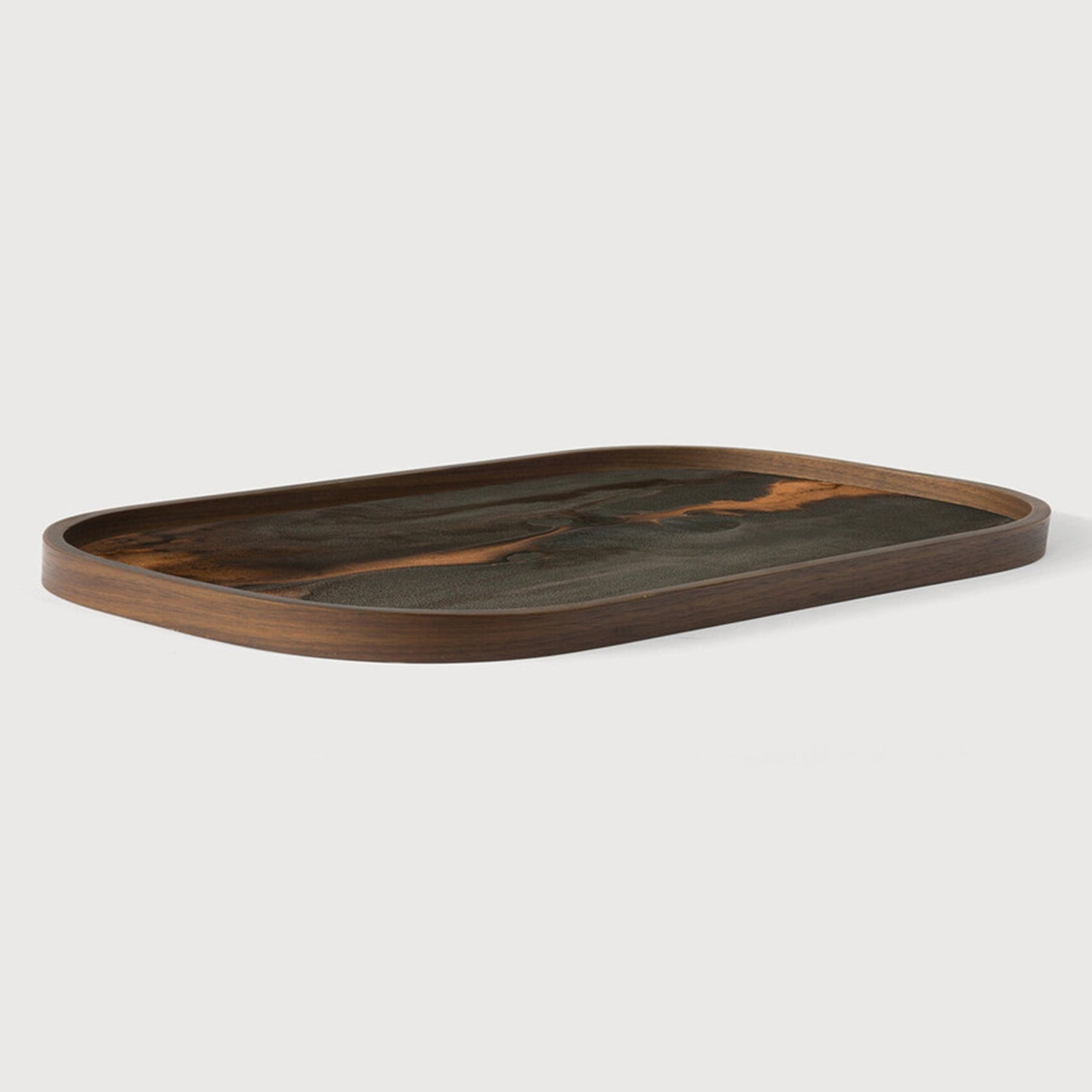 Ethnicraft Organic Glass Valet Tray