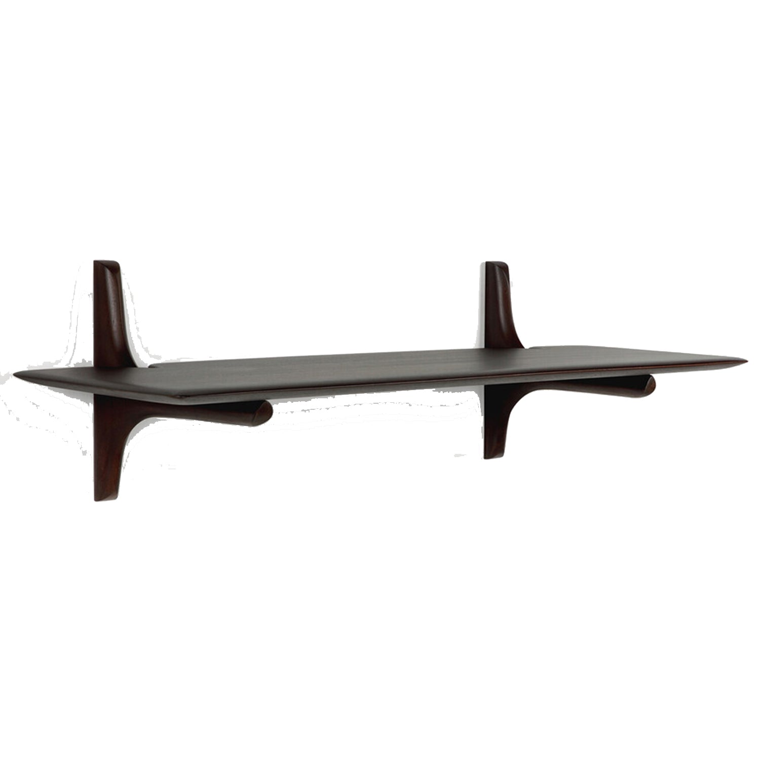 Ethnicraft PI Mahogany Dark Brown Wall Shelf