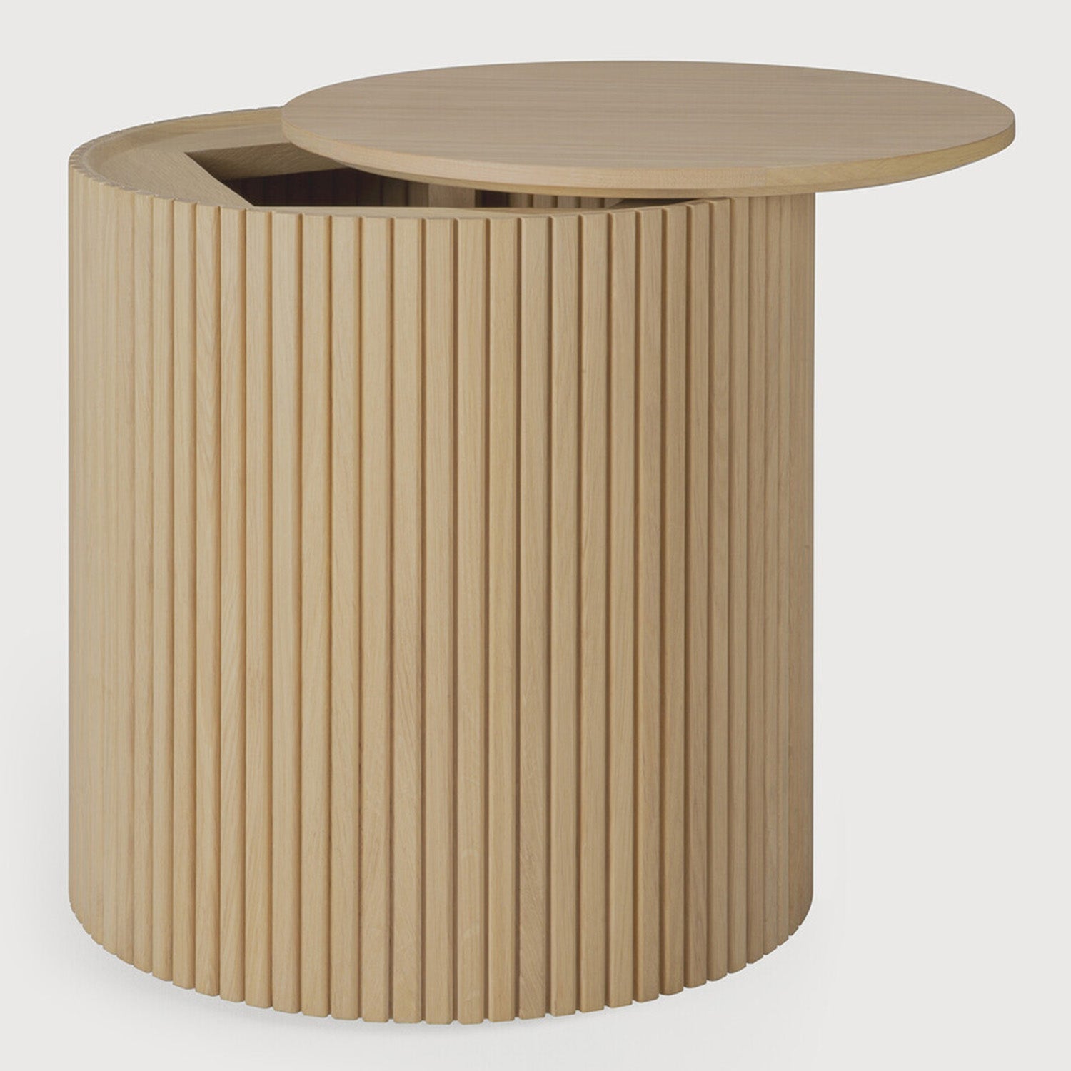 Ethnicraft Roller Max Oak Side Table