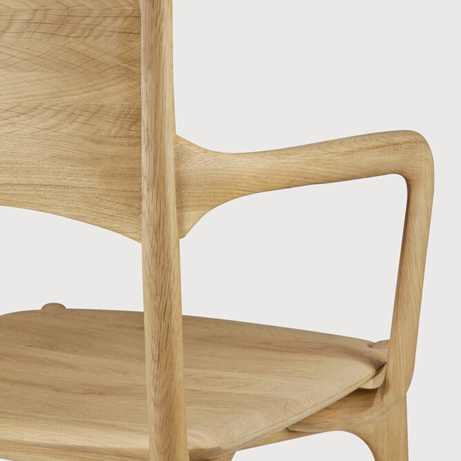 Ethnicraft PI Oak Dining Arm Chair Set of 2