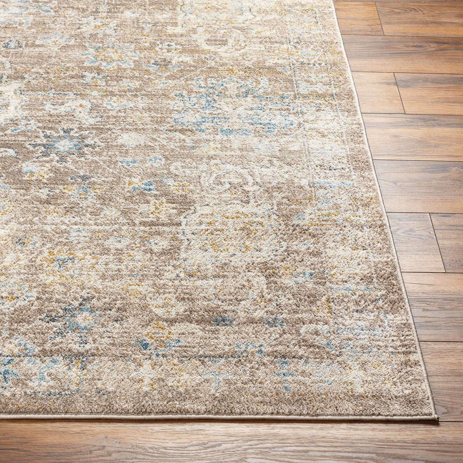 Livabliss Pertek Taupe Machine Woven Rug