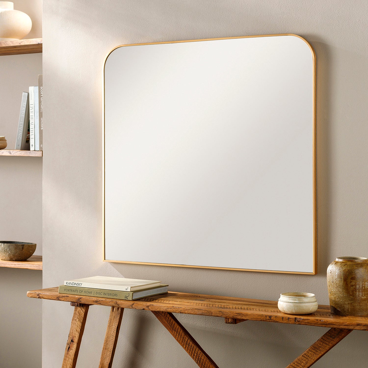 Aranya Rounded Wall Mirror