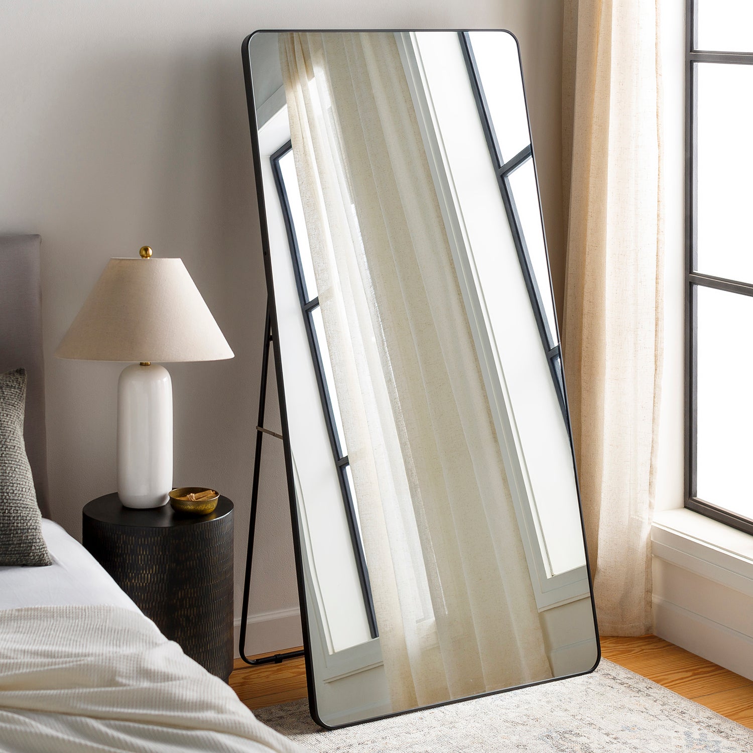 Aranya Rectangle Long Wall Mirror