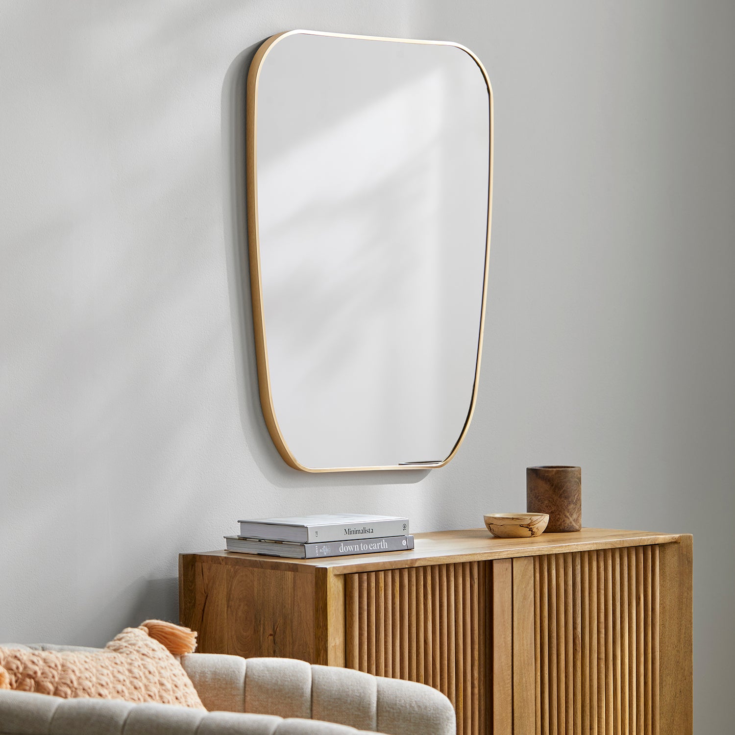 Aranya Topped Wall Mirror