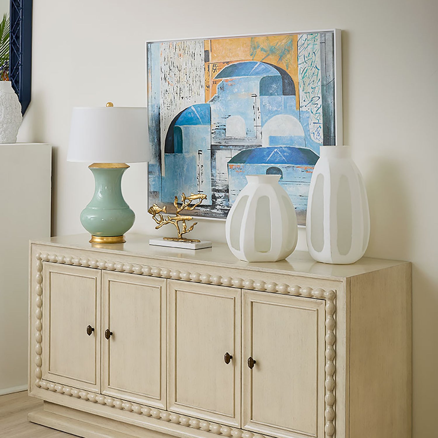 Villa and House Reggio Framed Canvas