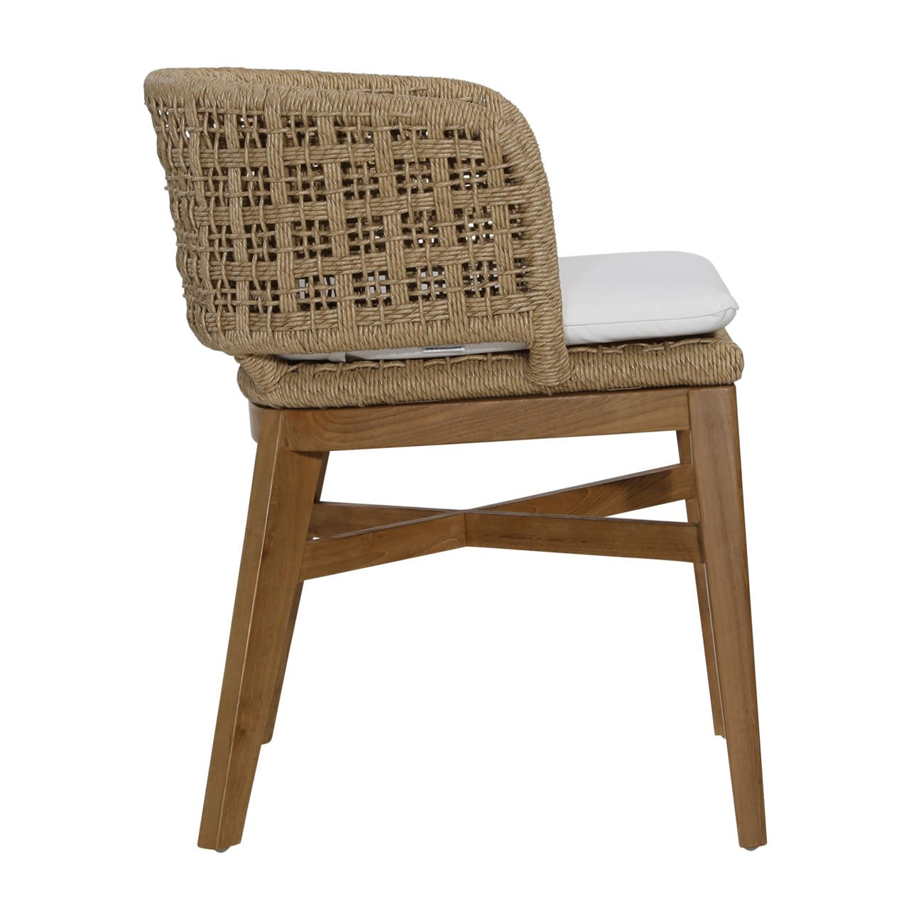 Keith Natural Outdoor Dining Chair Set of 2