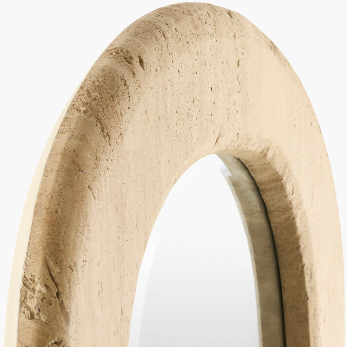 Roman Travertine Accent Mirror