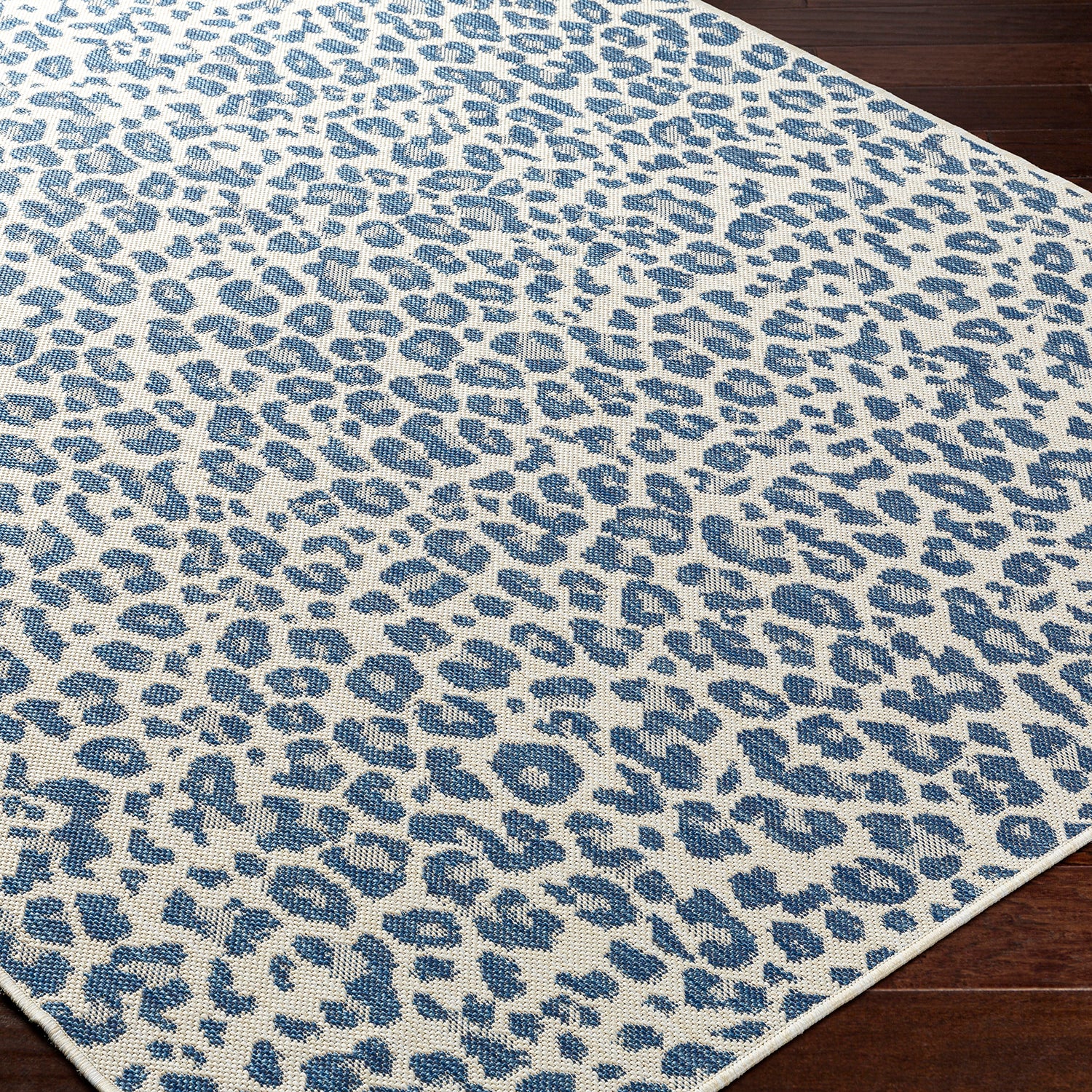 Livabliss Ravello Leopard Indoor/Outdoor Rug Paynes Gray