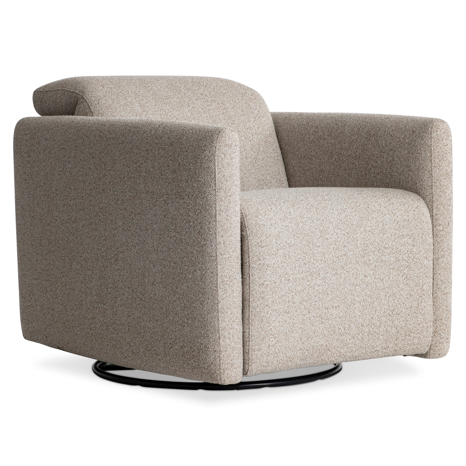 Bernhardt Living Livvy Fabric Power Motion Swivel Chair