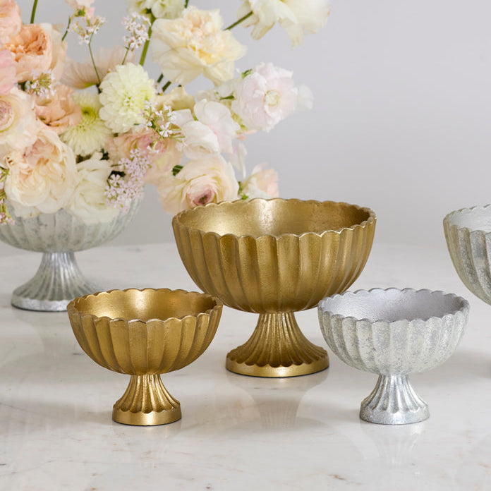 Scallop Compote decorative accent piece