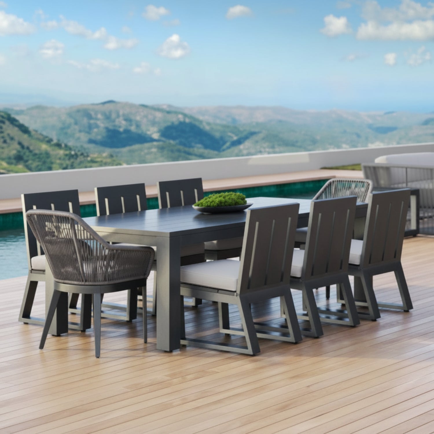 Sunset West Redondo 90in-120in Extension Outdoor Table