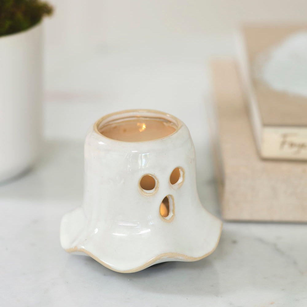 Shadowy Ghost Votive Candle Holder Set of 2