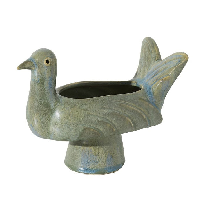Shorebird Planter displayed as an interior accent