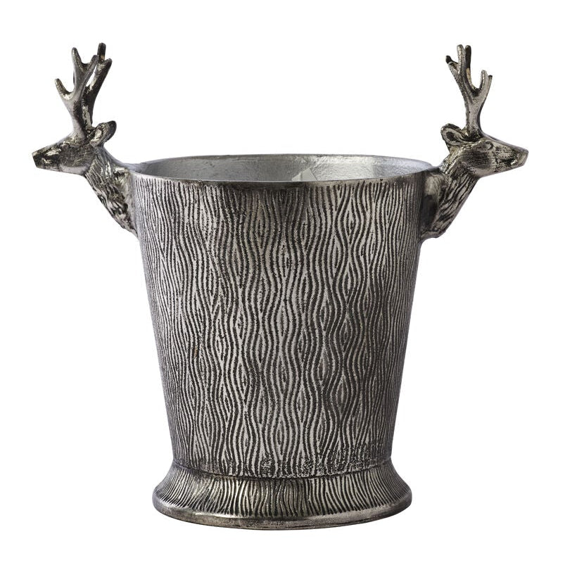 Deer Silver Ice Bucket