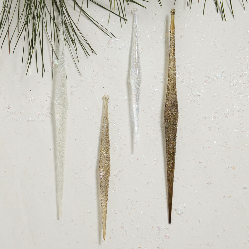 Sparkle Icicle Ornament Set of 6