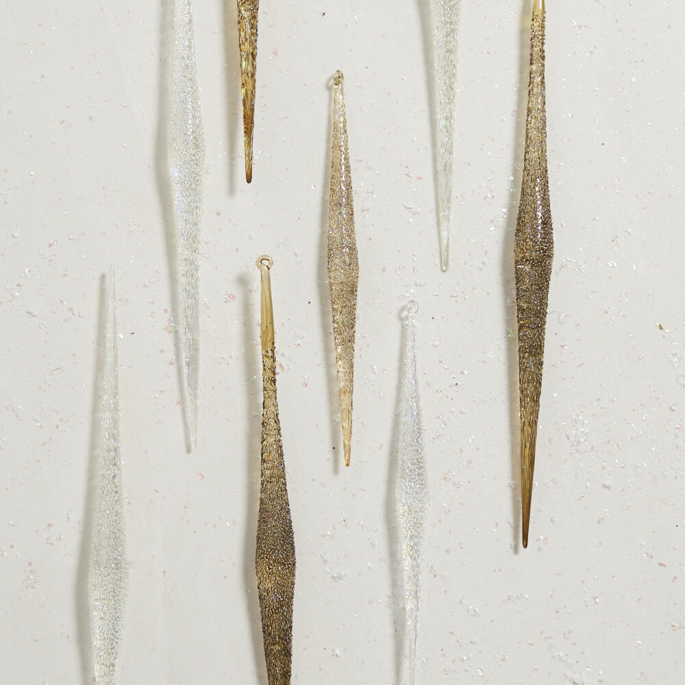 Sparkle Icicle Ornament Set of 6
