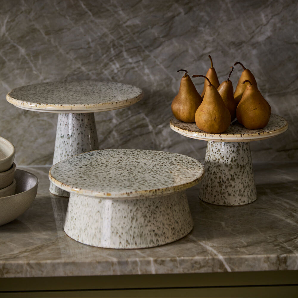 Starling Serving Stand shown as a styled home décor accent