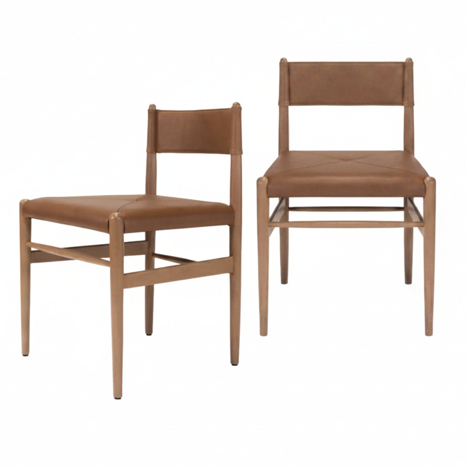 Stria Leather Dining Chair Set of 2